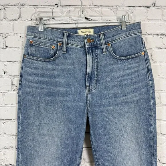 Madewell Jeans Womens 29 Petite The Perfect Vintage Straight Leg Ainsworth Wash - Picture 4 of 14